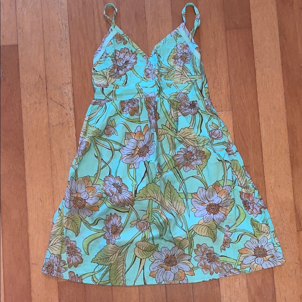 American Rag Green Floral Sleeveless Summer Sundress XS NEW WITh TAGS